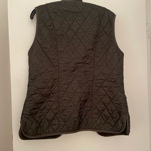 Barbour Women’s fleece lined vest - hunter green